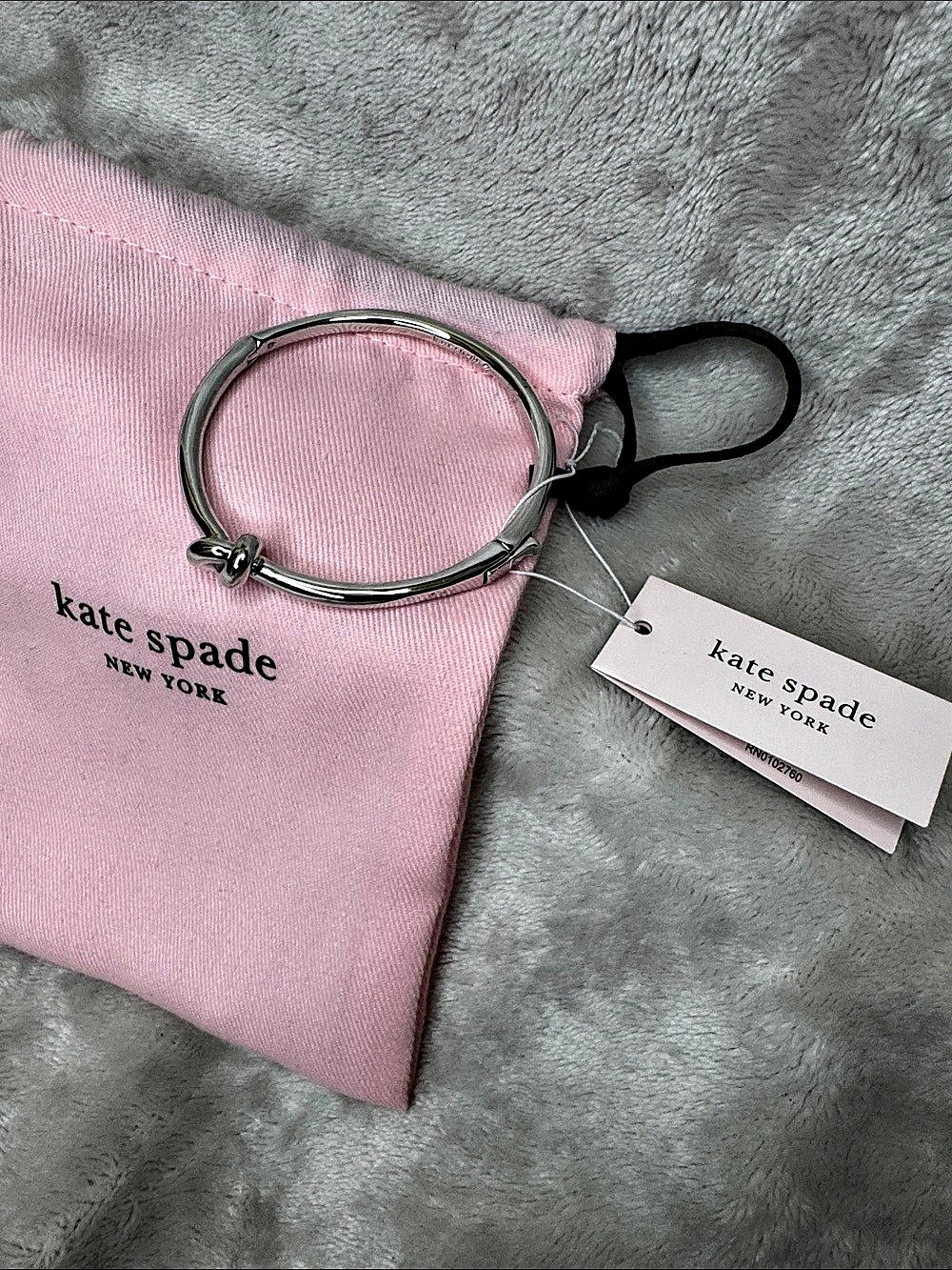 kate spade Knot Bangle in Silver NWT
